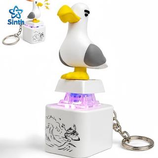 Sinth Gaivota Mina Botão Chaveiro Portátil Fidget Clier Brinquedo Com Som LED Mini Alívio Do Estresse Para Crianças Adul