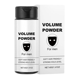 Pó Modelador 40g, Pó de Cera para Cabelo com Efeito Matte, Pó Modelador Natural para Homens