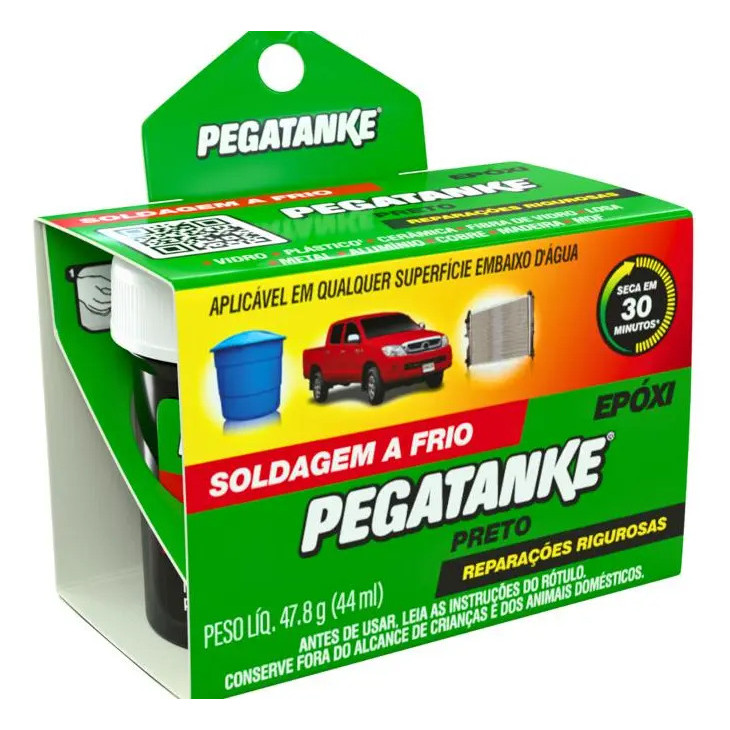 Adesivo Epóxi Pegatanke Para Metais 34ml 52900040 Cor Preta Preto