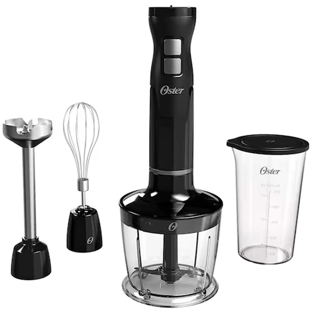 Mixer Multifuncional 3 em 1 Black com Mini Processador Batedor e Copo Medidor Oster