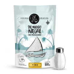 Sal Marinho Integral Fino 500g E 1Kg Natural Puro Sem Refinamento Gourmet Spices Original de Mossoró