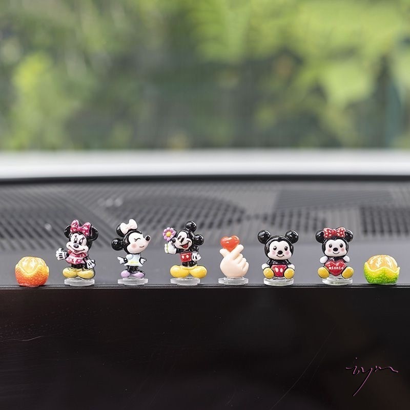 Lindos Enfeites De console Central Do Mickey Mouse Para Interiores De Automóveis