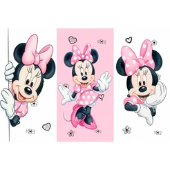 Painel retangular Tecido Sublimado Minnie Rosa