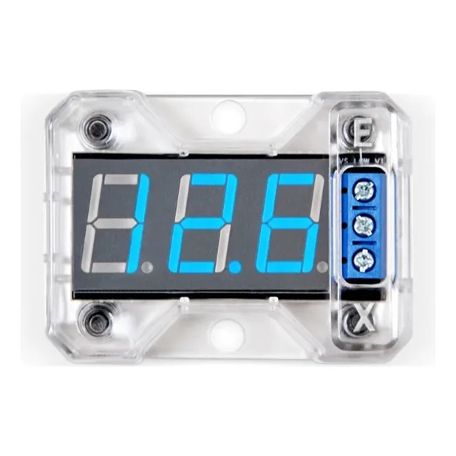 Voltimetro Digital Expert Vex1 Medidor Com Led Azul Vex-1