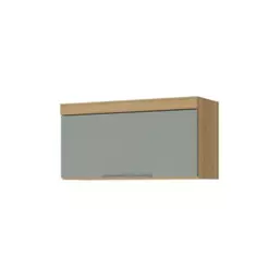 Armário Aéreo p/ Cozinha Marquesa c/ 1 Porta Basculante 80 cm Nature/Verde - Nesher