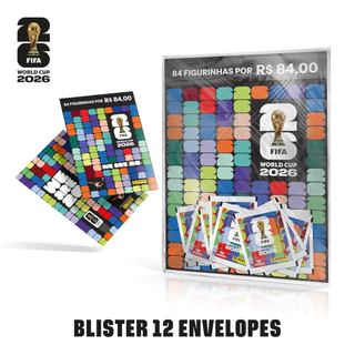 Blister Cartela + 12 envelopes - Panini