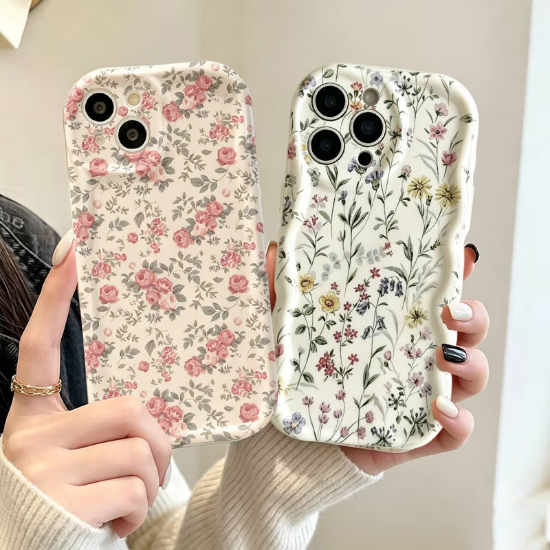 Vintage Rosa Ramos Flores Caso Para Samsung Galaxy A57 A27 A17 A07 A26 A37 A56 A55 A36 A16 A06 A54 A15 A14 A53 A32 A34 A