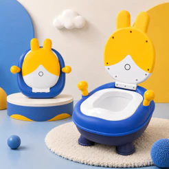Penico Troninho Desfralde Infantil Coelinho Amarelo Deend