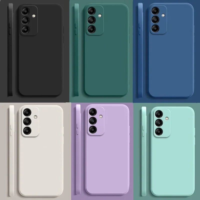 Sólido Ultra Fino Fosco Caso De Telefone Para Samsung Galaxy A17 A16 A26 A36 A56 A15 A25 A35 A55 A14 A27 A57 A54 Capa De