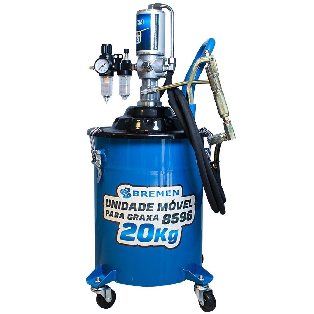 Propulsora pneumática p/ graxa reservatório 20kg 8596 Bremen