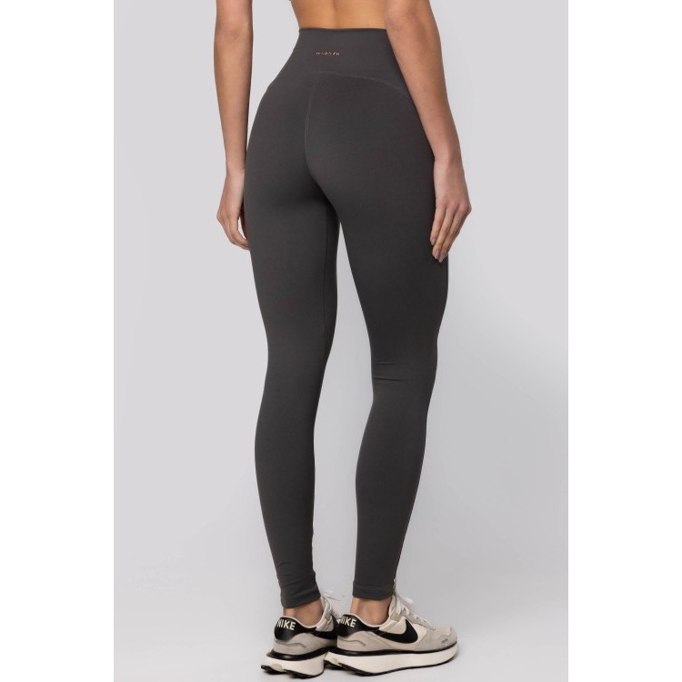 Legging Cós Alto em Poliamida Puresense Cinza Asphalt — imagem 2 de 2