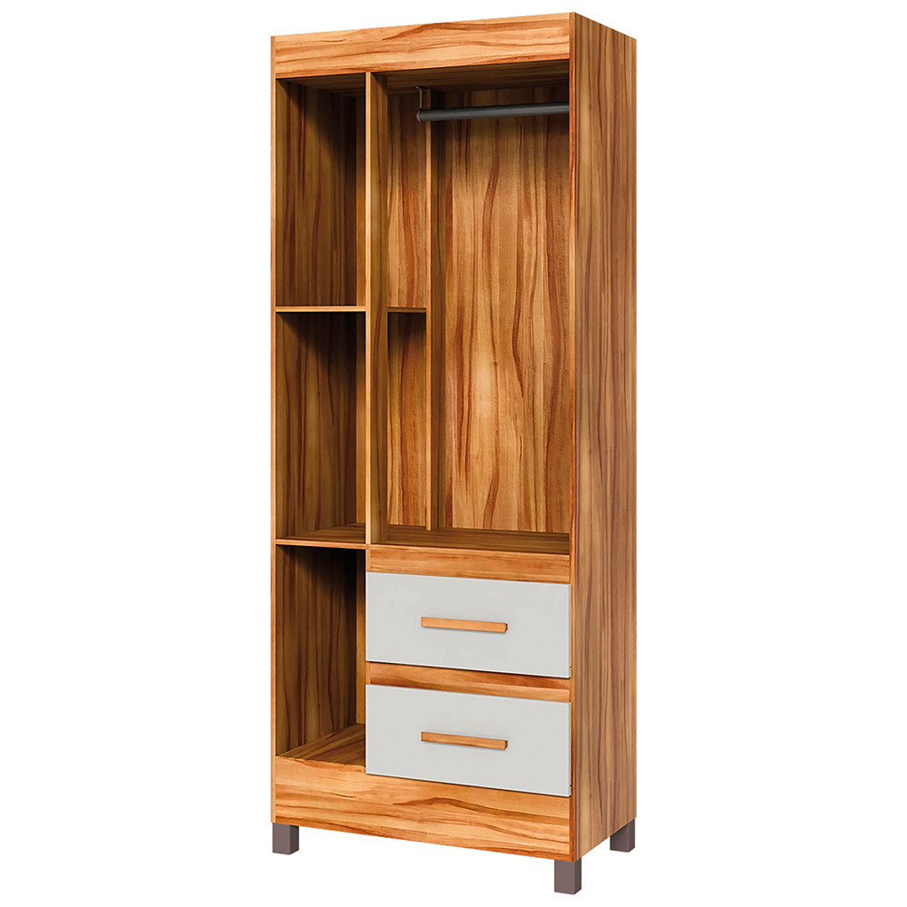 Guarda-Roupa Theo em MDF 3 Portas 2 Gavetas Sergilar — imagem 2 de 2