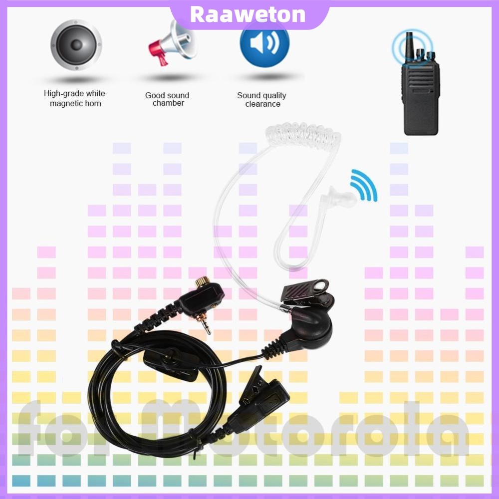 2.5mm 1 Pino Tubo Acústico Fone De Ouvido Microfone PTT Para Motorola MTH600 MTH