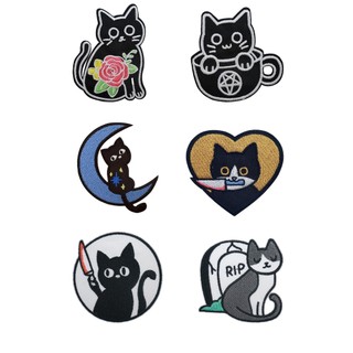 Remendo de gato remendo roupas diy moda All-Match decorativo buraco reparação bordado bordado remendo