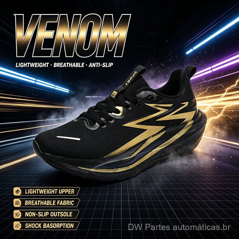 Tênis de corrida profissional com placa de carbono que absorve impactos, tênis de corrida respirável para treinamento de