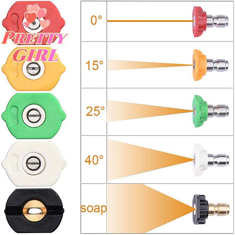 [Pretty ggirl] Adaptador Ajustável De Acoplador Rotativo Qui Connect De 1/4 " Com Conexão De Cobre De 5 Bicos Para Lavad