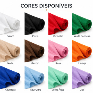 Feltro Liso Super Por Metro 1,40m 100% Poliéster 50cm a 5m Várias Cores Artesanato Costura Decoração