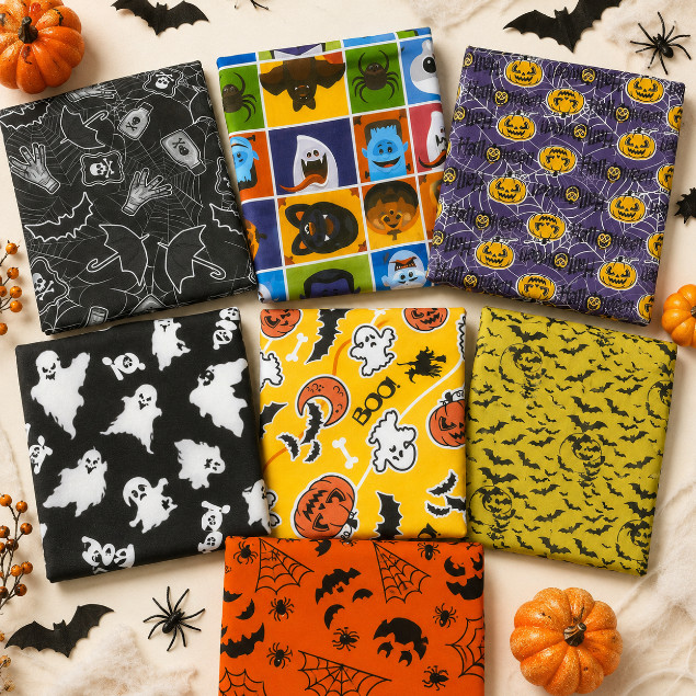 TNT Estampado Halloween 1m x 1,40m Decoração e Festa 
