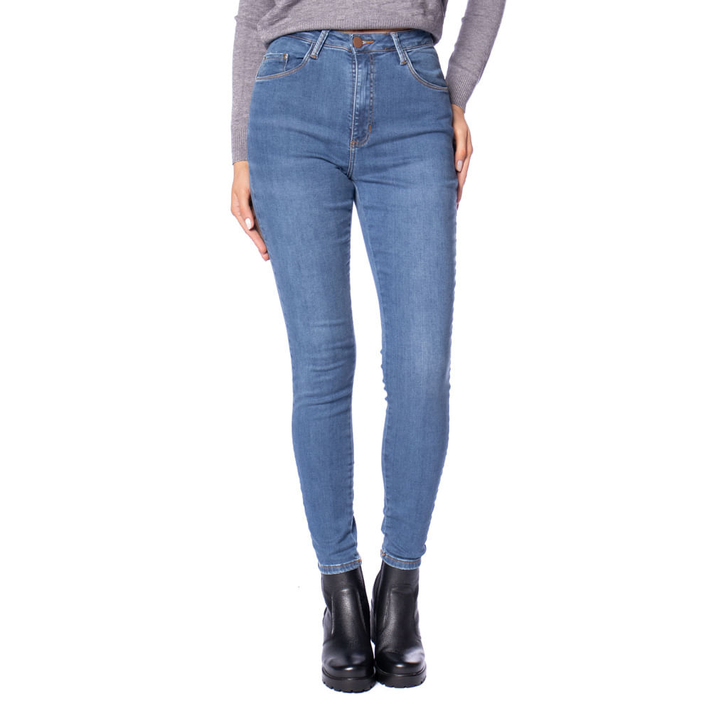 Calça Jeans Feminina Max Denim Skinny Levanta Bumbum Azul