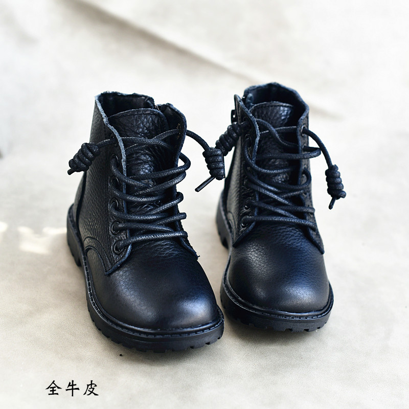 Crianças botas de couro botas de couro genuíno meninos meninas Martin botas curtas botas de algodão 2021 novo estilo bot