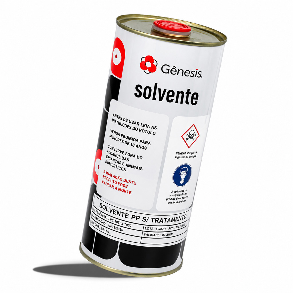 Solvente PP Gênesis 900ml - Para Copo sem Tratamento
