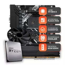 Kit Upgrade Gamer, AMD Ryzen 3 3200G, A320M, 8GB DDR4
