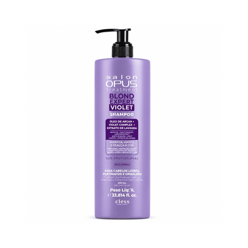 Shampoo Matizador professional Blond Expert Violet Salon Opus 1L