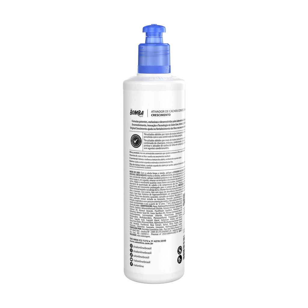 Ativador de Cachos SOS Bomba Original Salon Line 300ml · foto 2