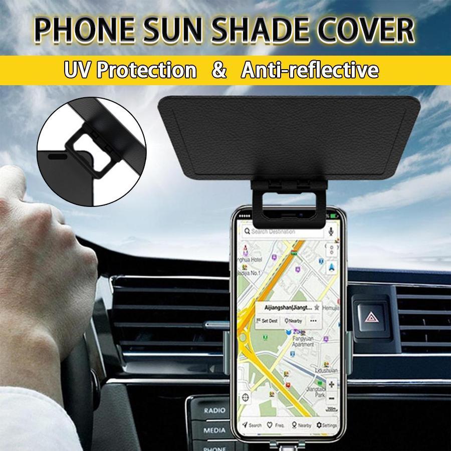 Telefone Sun Sombra Capa Dobrável Celular Painel De Proteção UV Para Veículos Anti-Reflexo Smartphone Pára-Sol cupionbr