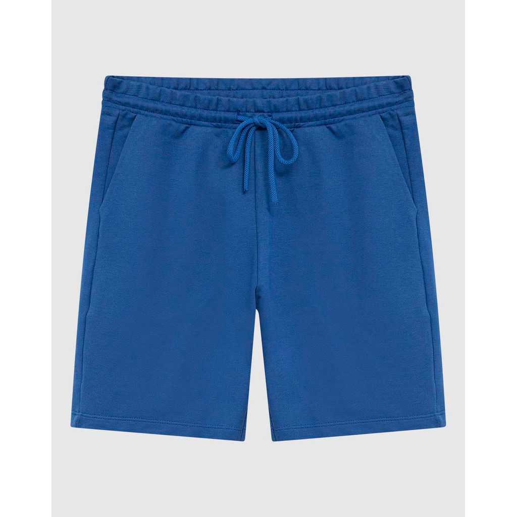 Bermuda Masculina Slim Fit Bolso Faca Em Moletinho