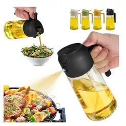 Borrifador Galheteiro Azeite Vinagre 470Ml Vidro Dosador - Sortida