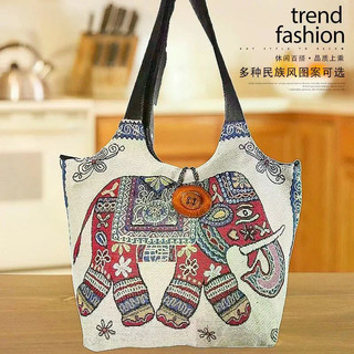 [XKB] Novo estilo chinês estilo étnico nacional na moda bordado algodão linho tecido feminino bolsa de lona de grande ca