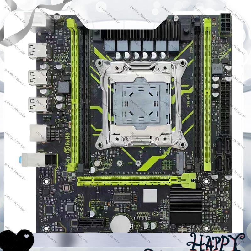 [Vendas Quentes P] Placa-Mãe X99 LGA2011 X99 P4 H55 Chipset Gigabit Ethernet Suporta 4X DDR4 RAM Com Slots M . 2 NVME/NG