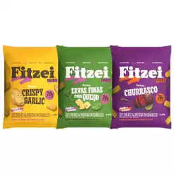 Fitzei Snacks Proteicos Kit Com 3 Unidades de 45g Cada Vitafor