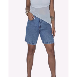 Bermudinha Jeans Feminina Stone Marmorizado Ofertas Arrasadoras.NET