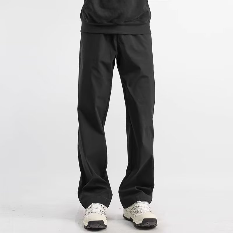 Jaqueta masculina verão outono novo estilo solto Casual preto reto respirável calças esportivas meninos