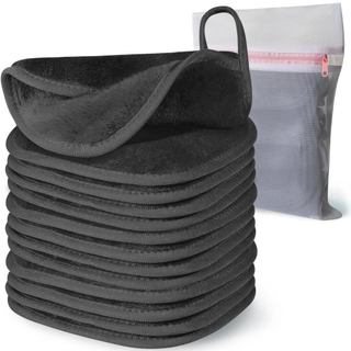 Pano removedor de maquiagem, toalhas removedoras de maquiagem de 15 x 15 cm, pano facial reutilizável para lavar o rosto