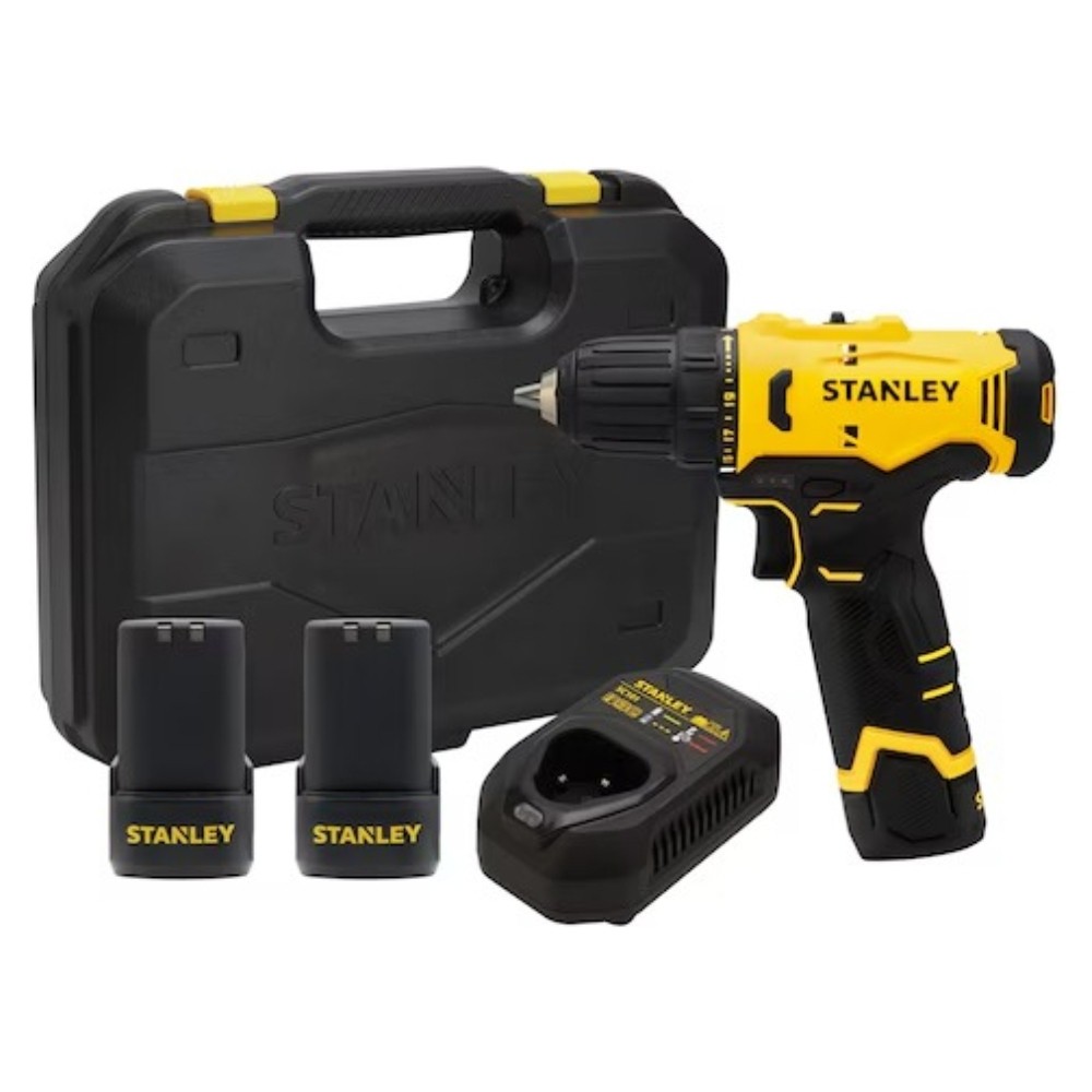 Parafusadeira Furadeira 12V SCD10D2KBR C/2 Baterias Stanley