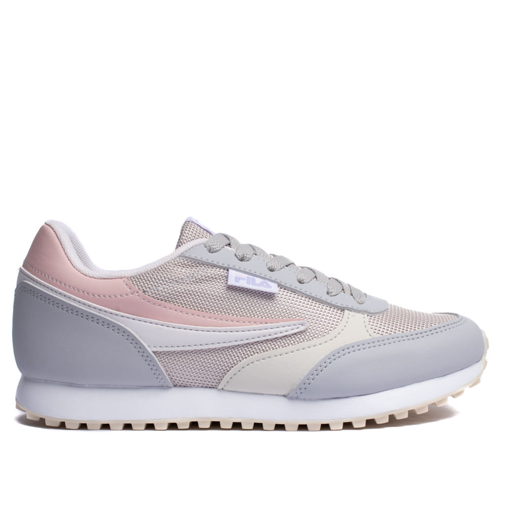 Tênis Feminino Fila Renno Classic cinza/rosa