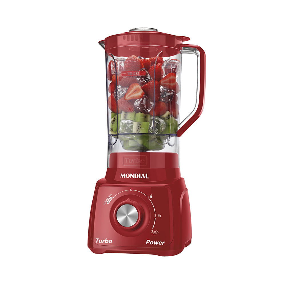 Imagem Liquidificador Mondial Turbo Power L-99 FR Vermelho - 127V
