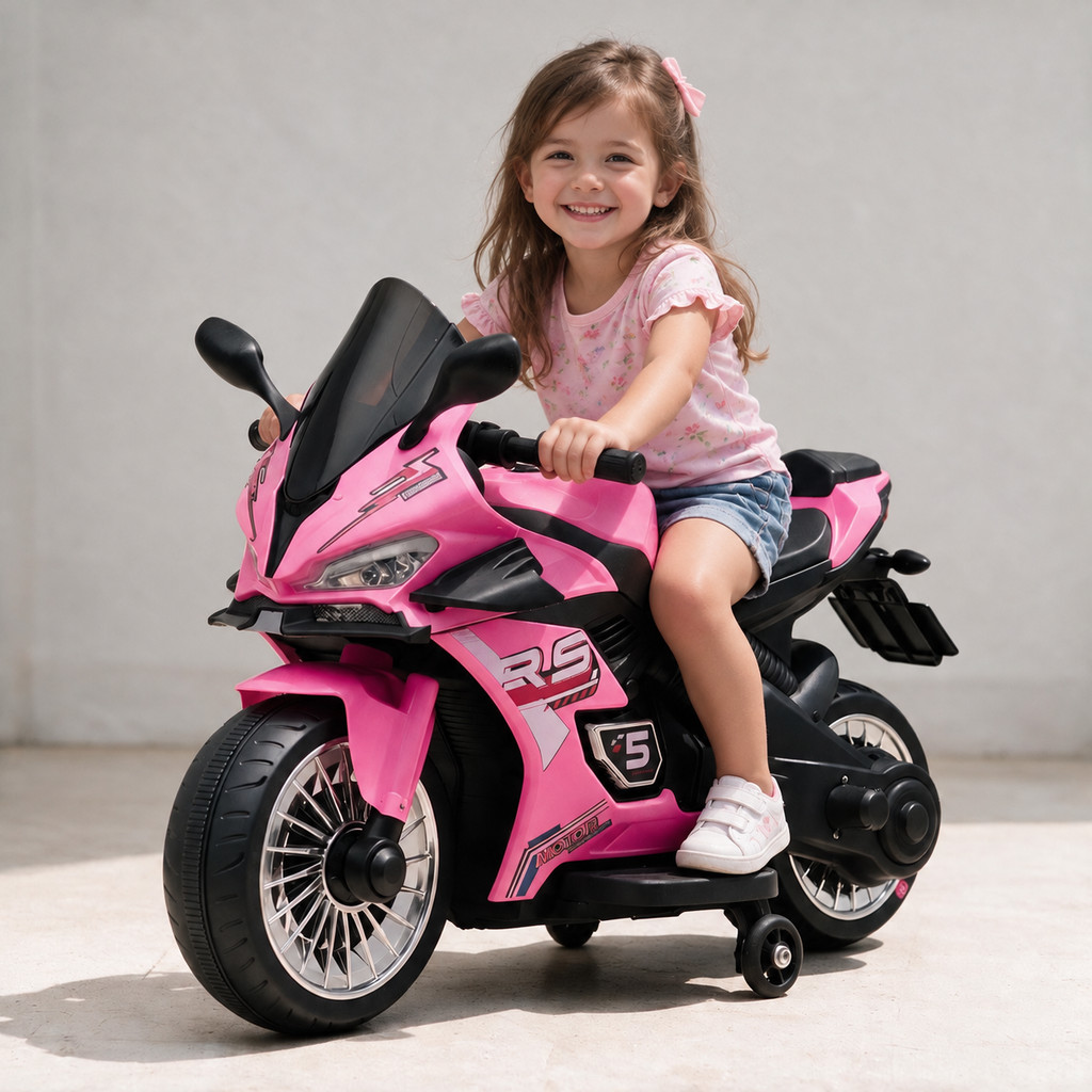 Mini Moto Eletrica Infantil Motorizado a Bateria 6v Motinha Barata para Criança 2 a 4 anos Motoca feminina e masculino