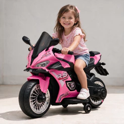 Mini Moto Eletrica Infantil Motorizado a Bateria 6v Motinha Barata para Criança 2 a 4 anos Motoca feminina e masculino