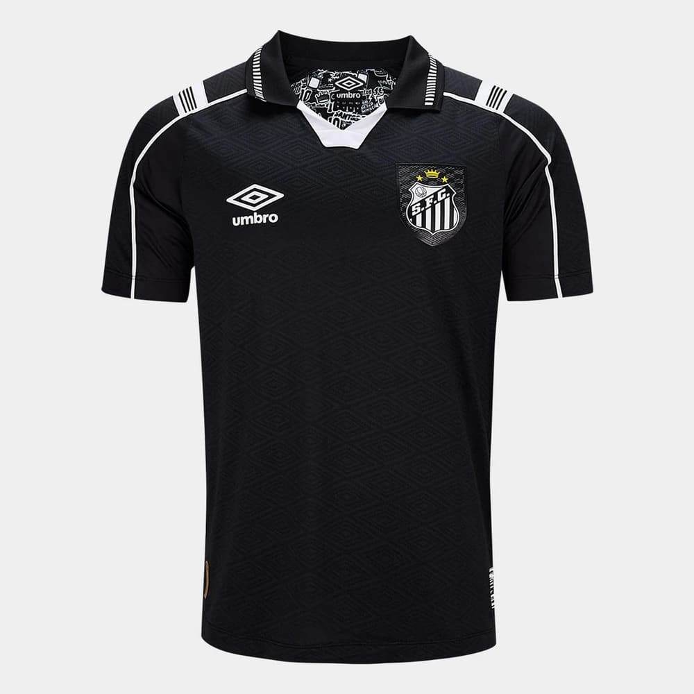 Camisa Santos III Umbro 26/27 Jogador Preto
