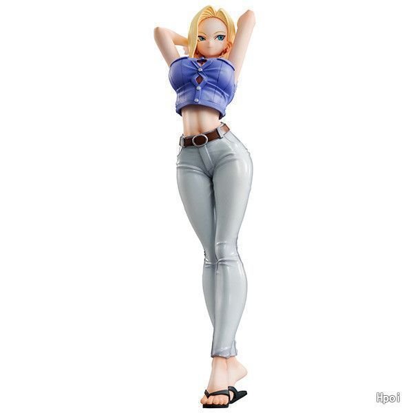 Atacado de figuras de anime, Personagem Artificial, Versão nº 18. III 3ª Geração Figura de Ação em Caixa de Jeans