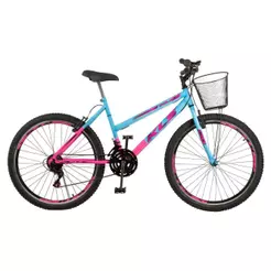 Bicicleta 26 Kls Aero V-Brake 21 Marchas Caixa Box Feminina