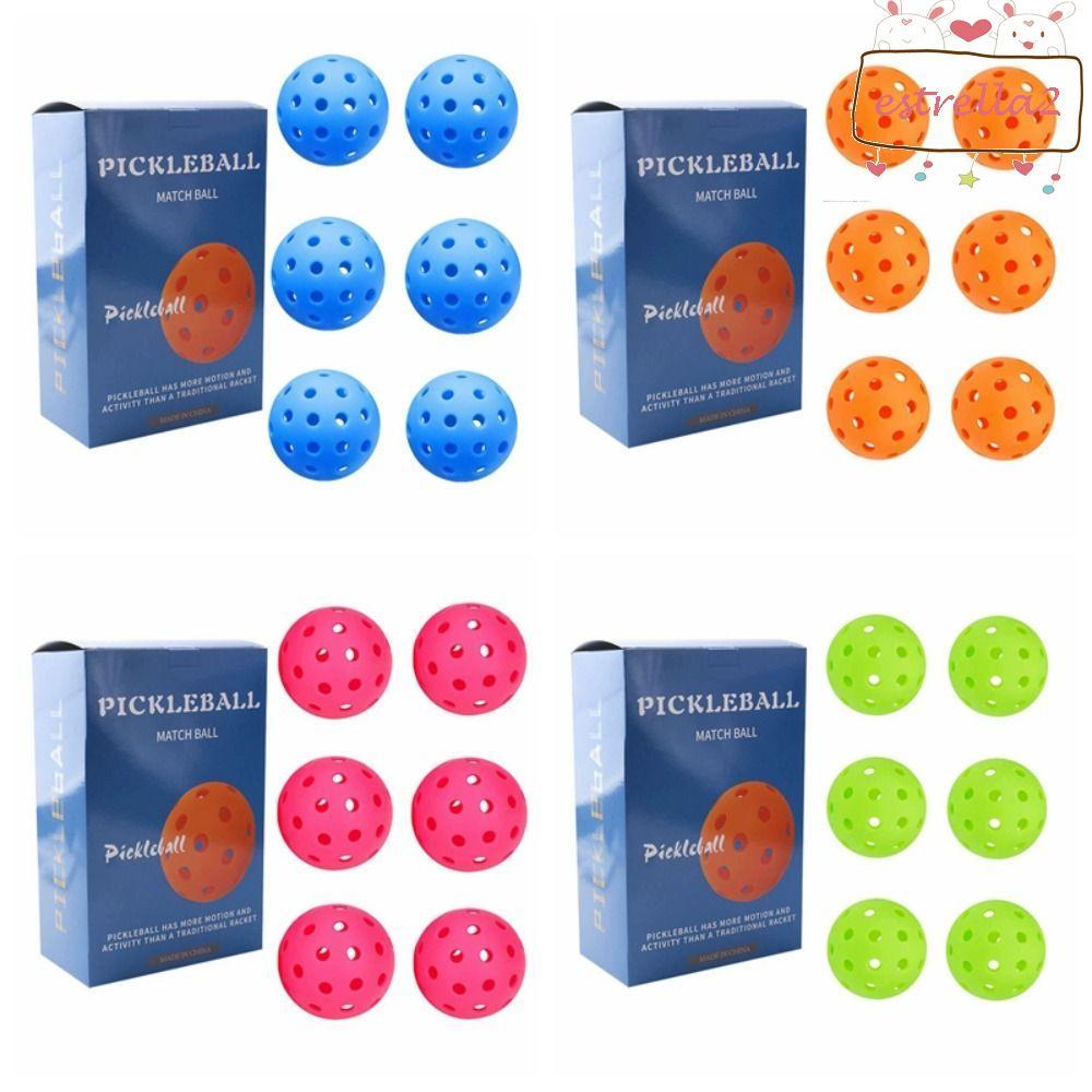 Esqueleto AESTRELLA 74 Mm , Bolas De Pickleball Ao Ar Livre De Alta Visibilidade Para Competição , Colorido De 40 Furos