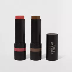 Kit Blush em Bastão Rosa + Contorno em Bastão Marrom Escuro Océane Edition (2 Produtos)
