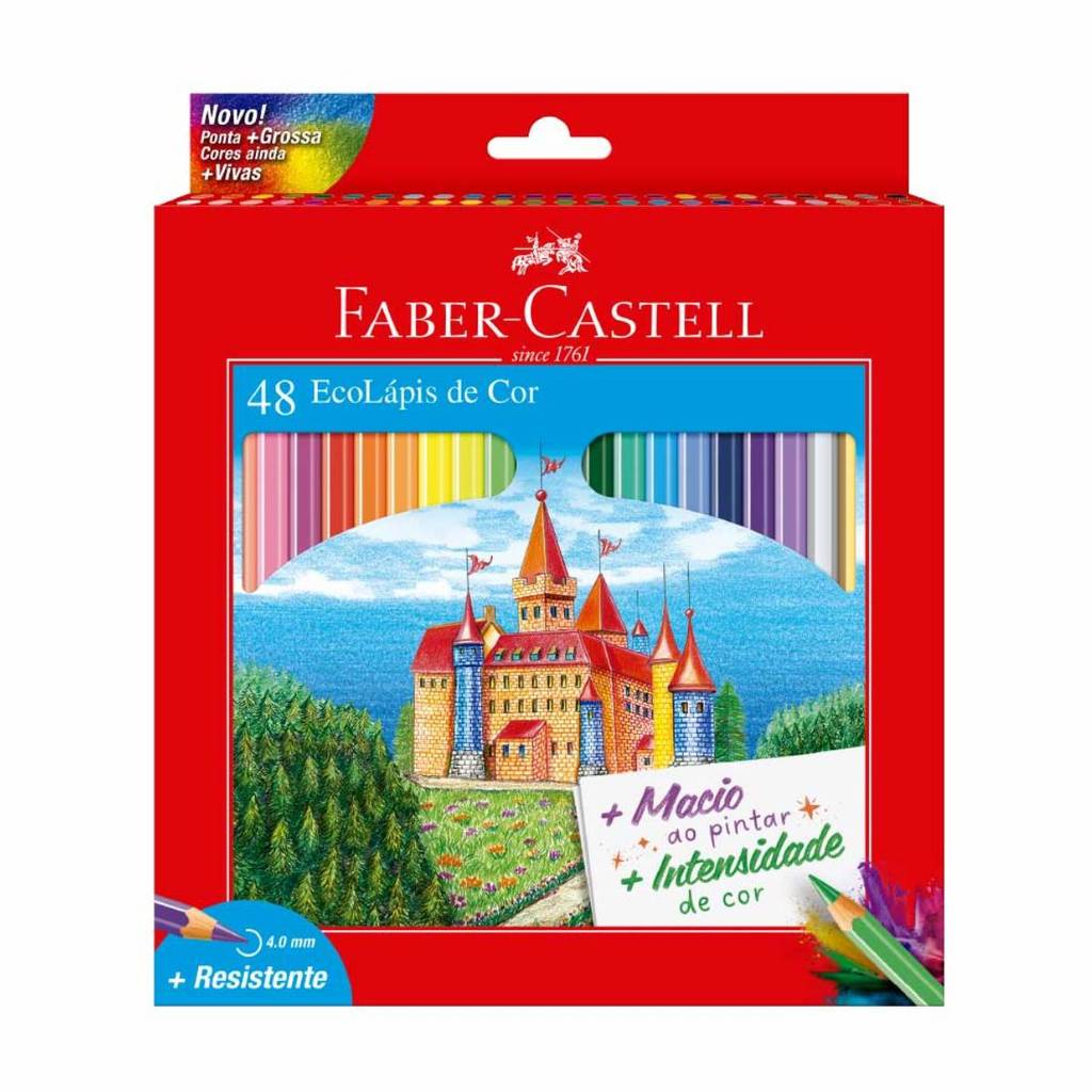 Lápis de cor 48 cores 4.0mm 314957 Faber-Castell