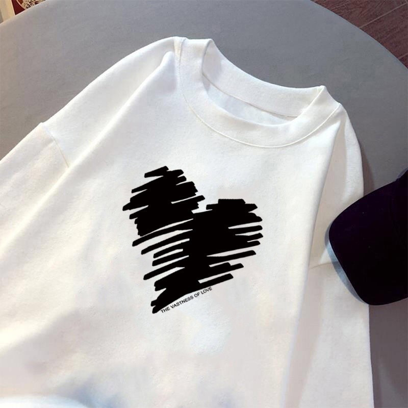 [Camiseta Premium Algodão Puro]LA Plus Size Unissex-Oversized Confortável Estilo Casual Camiseta Tecido Respirável#F3171
