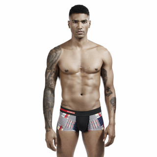 Cueca Boxer masculina cintura média baixa barriga estreita